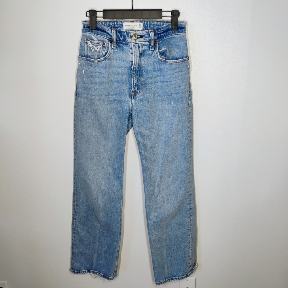 Abercrombie & Fitch Jeans 90s Relaxed High Rise Curve Love 26/2S‎ Medium Wash
